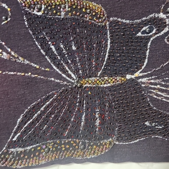 VINTAGE MCRD Michael R Dan Jeans Purple  faded and detailed beaded design size28 - Picture 9 of 11